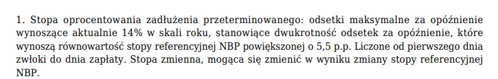 naruszenia skutkujące sankcją kredytu darmowego
