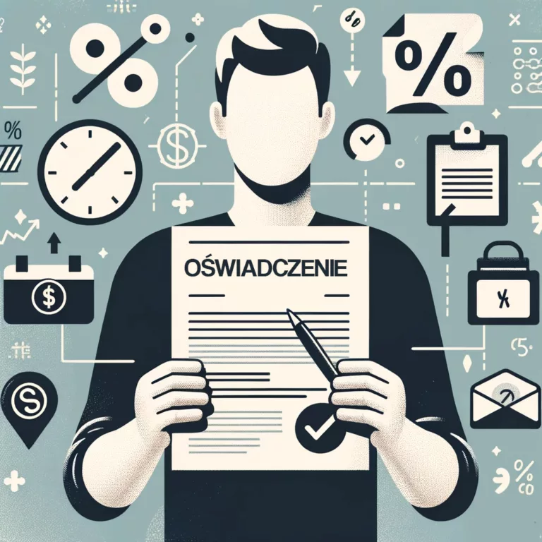 oświadczenie o sankcji kredytu darmoweog