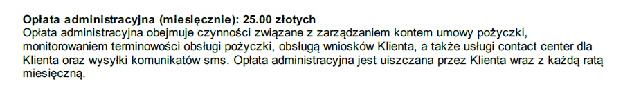 pozaodsetkowe koszty kredytu