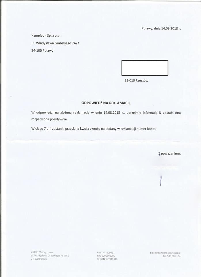 Kameleon Pożyczki