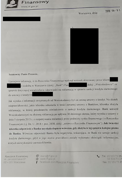 negocjacje z bankiem