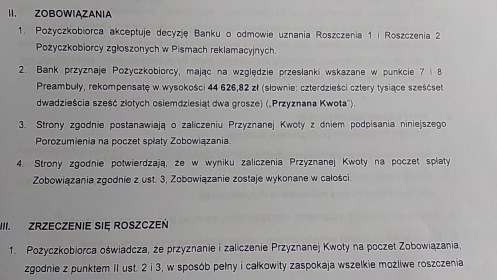 negocjacje z bankiem