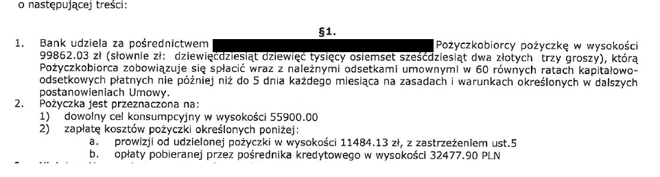 negocjacje z bankiem