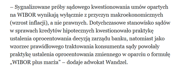 Wibor kredyty