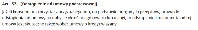 c Odstąpienie - kredyt wiązany