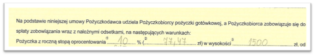 potrącenie – pożyczka potrącenie - pożyczka