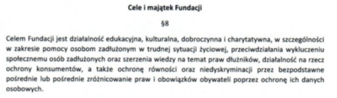 jaka fundacja pomaga dłużnikom